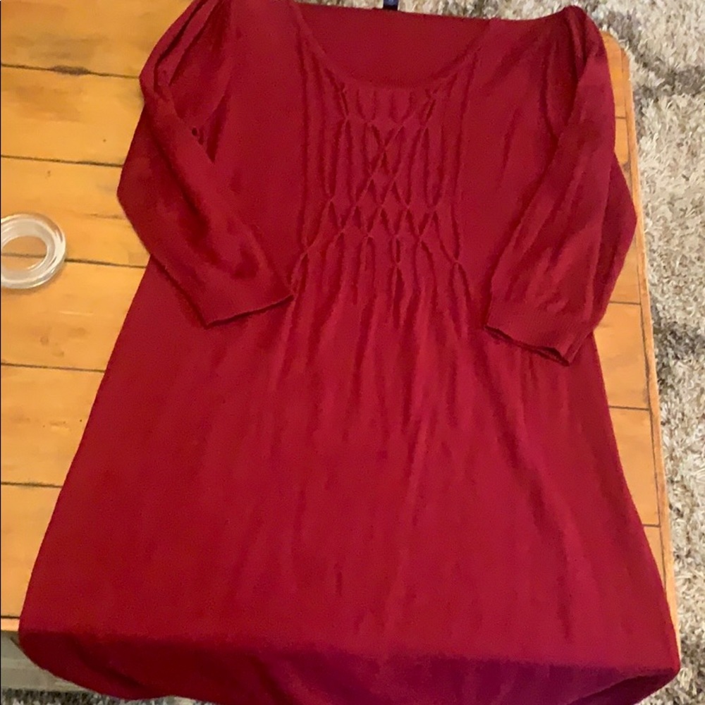 Maroon Sweater Dress Size XL